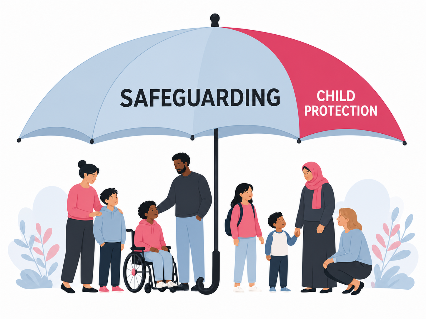 Safeguarding umbrella artwork from the Annual Safeguarding Adults 2026 course